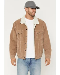 Levi's Men's Corduroy Sherpa Lined Snap Trucker Jacket