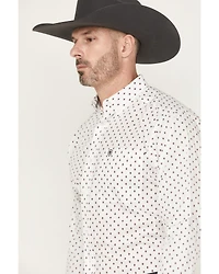 Ariat Men's Ross Wrinkle Free Geo Print Long Sleeve Button-Down Western Shirt
