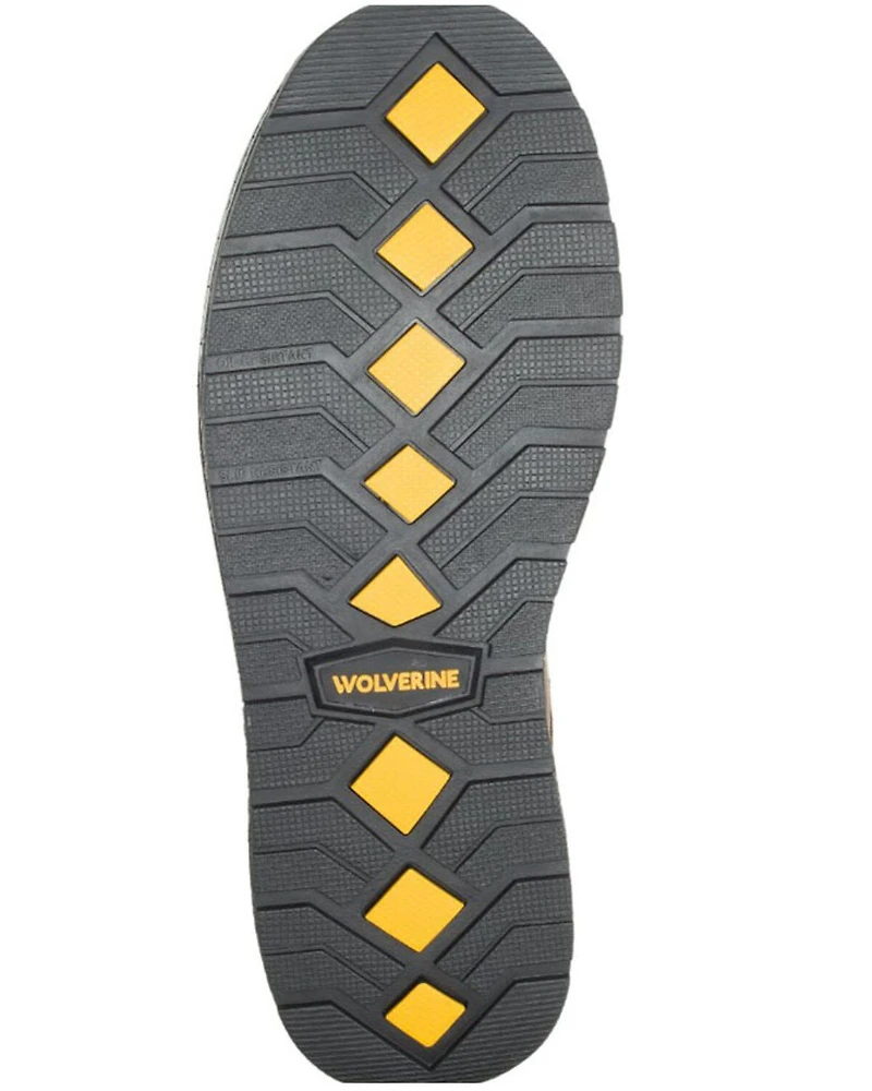 Wolverine Men's Brown Hellcat Ultraspring Work Boots - Soft Toe