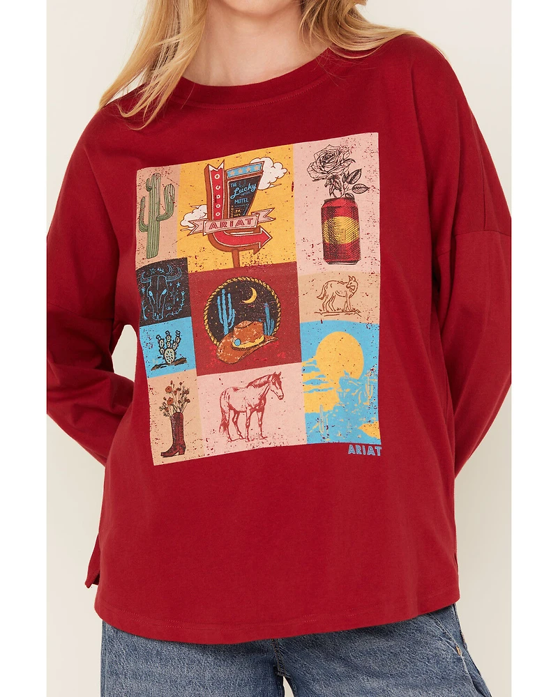 Ariat Women's Desert Graphic Long Sleeve Shirt