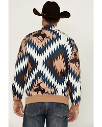 RANK 45® Men's Southwestern Print 1/4 Zip-Up Pullover