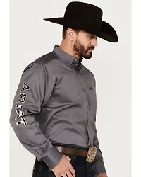 Ariat Men's Team Logo Twill Long Sleeve Button-Down Western Shirt - Tall