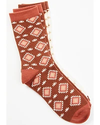 Shyanne Women's Cora Patterned Socks - 2 Pack