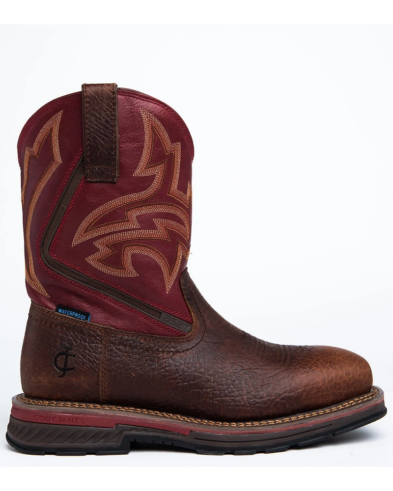 Cody James Men's 11" ASE7 Disruptor Waterproof Western Work Boots - Nano Composite Toe