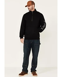 Hawx Men's Black Primo 1/4 Zip Work Fleece Pullover