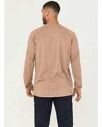Ariat Men's Khaki Rebar Heat Fighter Long Sleeve Work Pocket T-Shirt