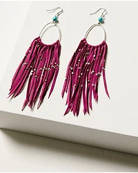 Idyllwind Women's Marcella Fuchsia Fringe Earrings