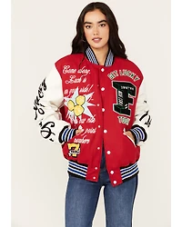 First Row Women's Road To Fortune Varsity Jacket