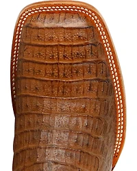 Cody James Men's Burnished Caiman Exotic Boots - Wide Square Toe
