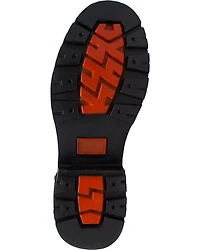 Ad Tec Men's 6" Lace Zipper Biker Boots - Round Toe