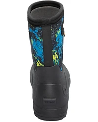 Bogs Boys' York Seamless Acid Camo Rubber Boots