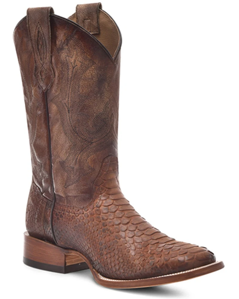 Corral Men's Shedron Exotic Python Western Boots - Broad Square Toe