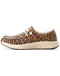 Ariat Women's Leopard Print Buckeye Casual Shoes - Moc Toe