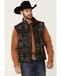 Hooey Men's Southwestern Print Softshell Vest