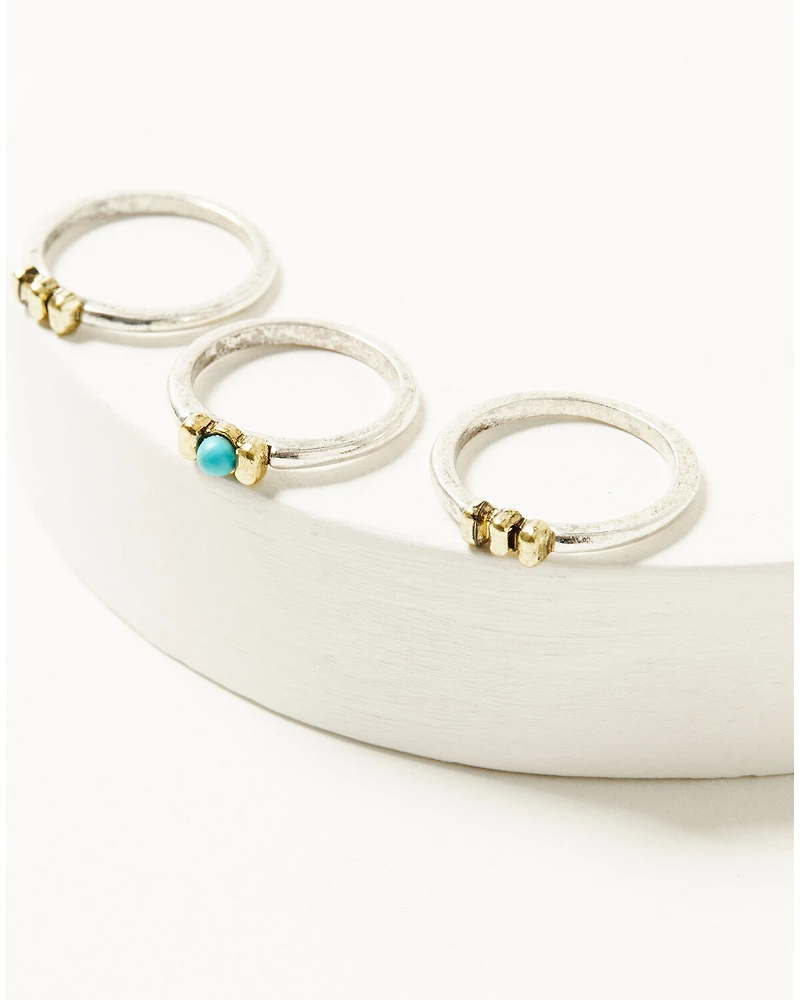 Shyanne Women's Americana Longhorn Ring Set - 5 Piece