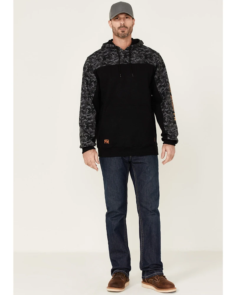 Cody James Men's FR Printed Fleece Hooded Work Sweatshirt