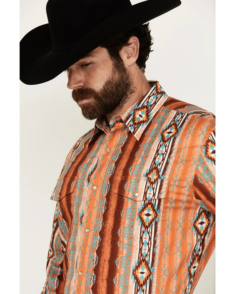 Wrangler Men's Checotah Long Sleeve Snap Western Shirt - Tall