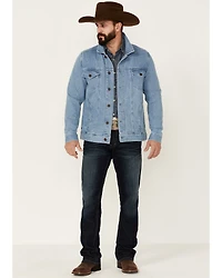Cody James Men's Coasting Light Wash Button-Front Unlined Denim Jacket