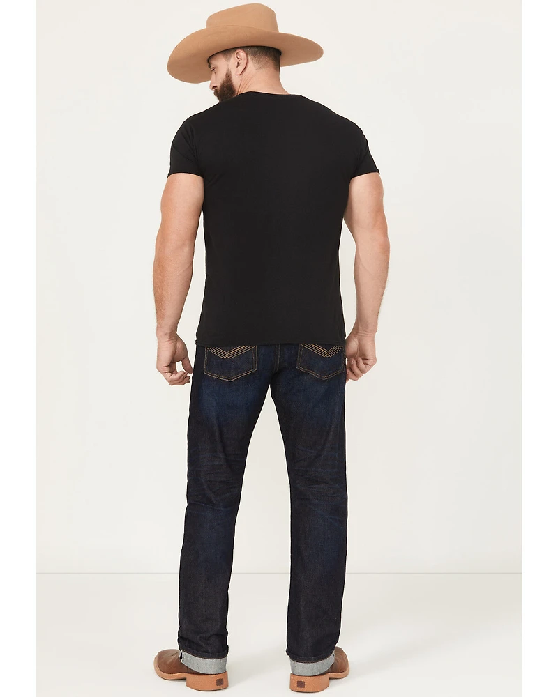 Cody James Men's Tucson Wash Jackson Slim Straight Selvedge Rigid Denim Jeans