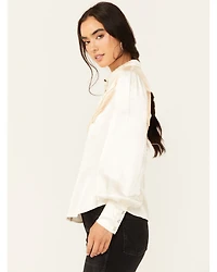 Shyanne Women's Color Block Western Fringe Blouse