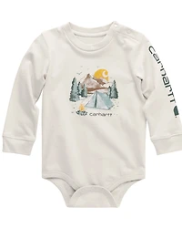 Carhartt Infant Boys' Camping Logo Long Sleeve Onesie