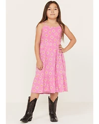 Wrangler Girls' Sunburst Print Sleeveless Midi Dress