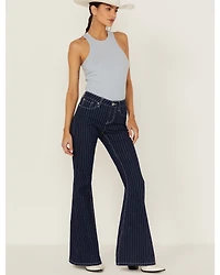 Shyanne Women's Mr. Flare Retro Stripe Jeans