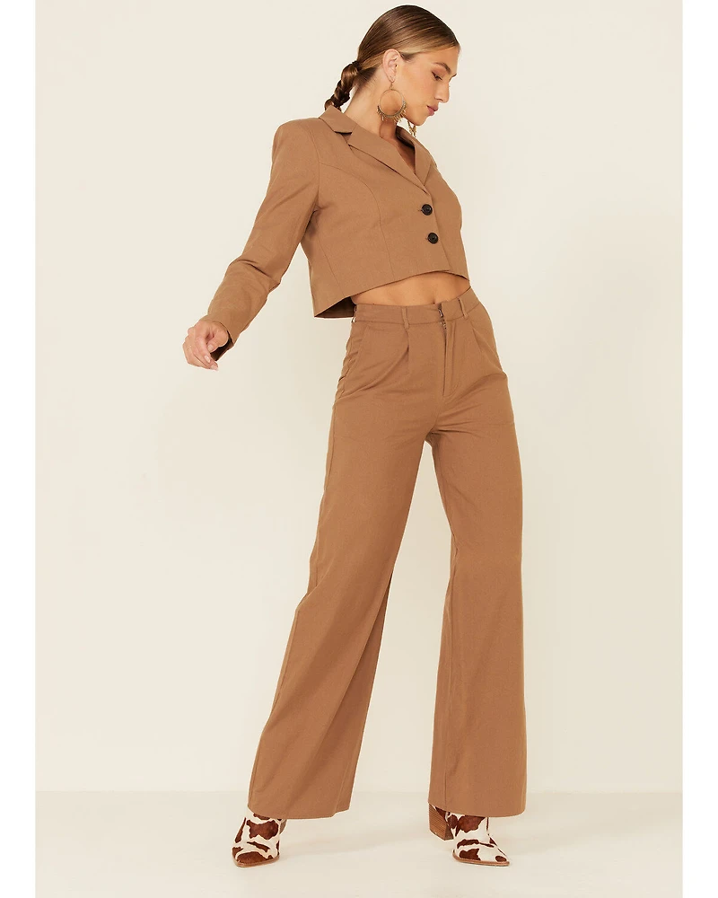 The Now Women's Cropped Blazer
