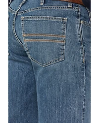 Cinch Men's White Label Medium Wash Relaxed Straight Performance Stretch Denim Jeans