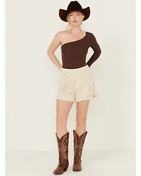 Miss Me Women's High Rise Crochet Shorts