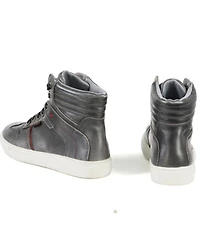 Milwaukee Leather Men's Vintage High-Top Reinforced Street Riding Waterproof Shoes Round Toe - Extended Sizes