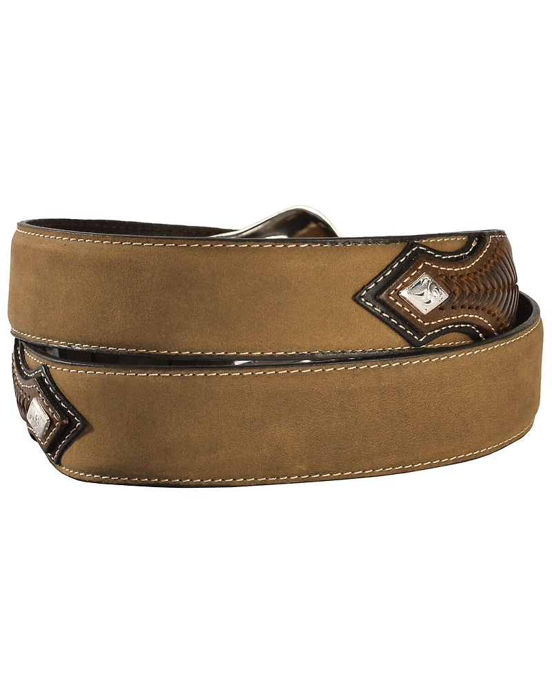 Nocona Concho Billet Leather Belt