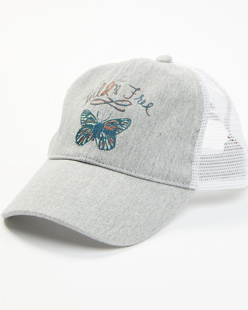 Shyanne Women's Wild & Free Butterfly Mesh-Back Ball Cap