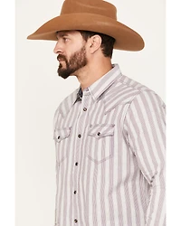 Moonshine Spirit Men's Cosmic Dobby Striped Long Sleeve Western Snap Shirt