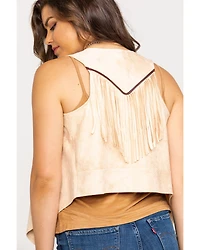 Shyanne Women's Faux Suede Fringe Vest