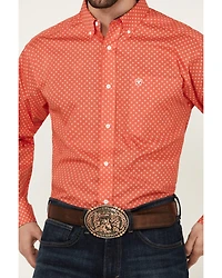 Ariat Men's Wilkie Geo Print Long Sleeve Button-Down Western Shirt