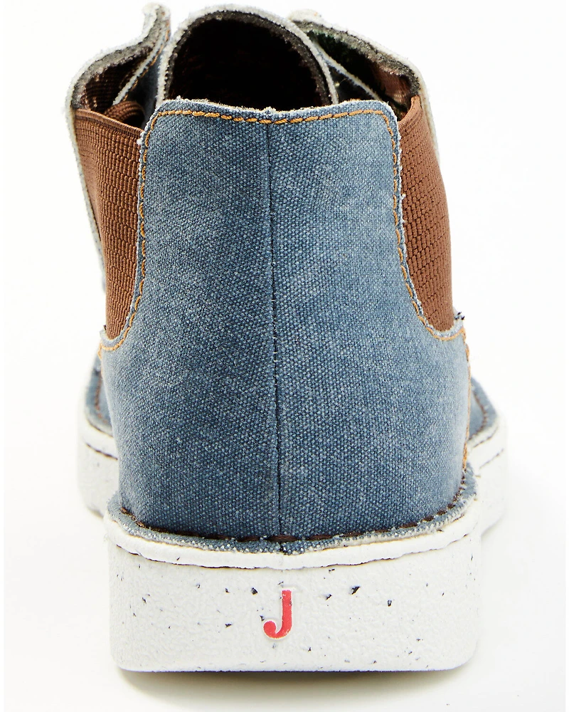 Justin Men's Hazer Denim Casual Hudson Shoes - Moc Toe