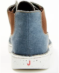 Justin Men's Hazer Denim Casual Hudson Shoes - Moc Toe