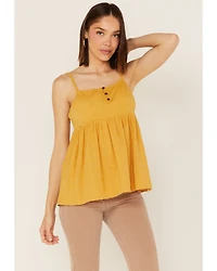Cleo + Wolf Women's Knit Babydoll Tank Top