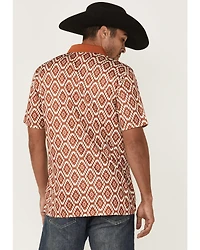 RANK 45® Men's Crossfire Southwestern Print Short Sleeve Polo