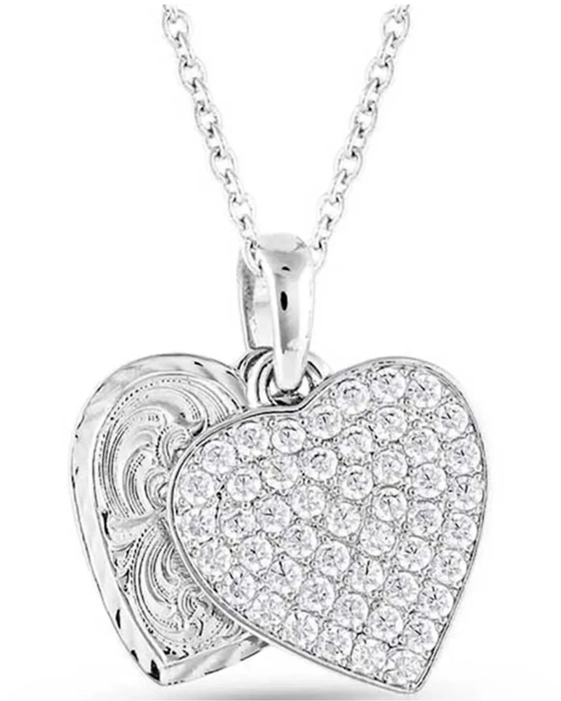 Montana Silversmiths Women's Country Charm Crystal Love Necklace