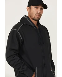 Forge Workwear Men's FR Solid Contrast Stitch Zip Hooded Jacket