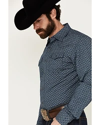 Wrangler Retro Men's Premium Medallion Print Long Sleeve Western Snap Shirt