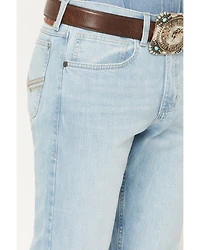 Wrangler Retro Men's 42MWx 20X Light Wash Bootcut Stretch Denim Jeans