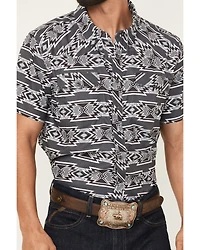 Rock & Roll Denim Men's Boot Barn Exclusive Tek Southwestern Short Sleeve Snap Stretch Western Shirt