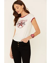 Shyanne Women's All-American Cowgirl Graphic Short Sleeve Ringer Tee