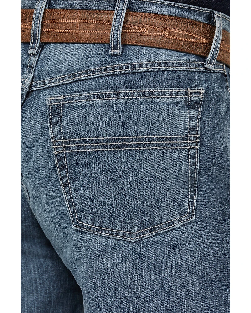 Cinch Men's Black Label 2.0 Medium Wash Loose Fit Tapered Denim Jeans