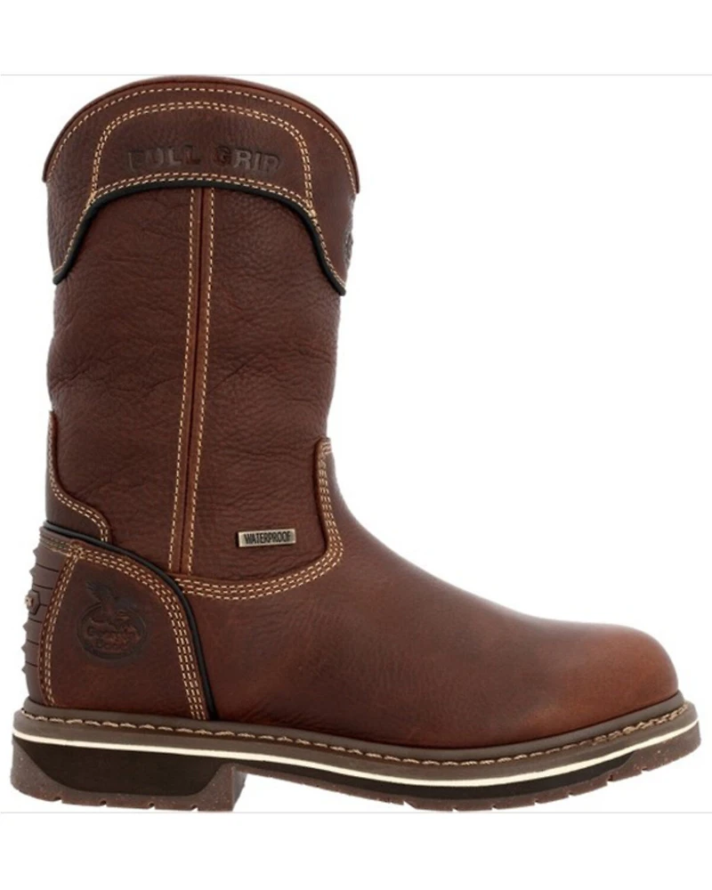 Georgia Boot Women's Amp Lt Edge Waterproof Pull On Work Boots - Soft Toe
