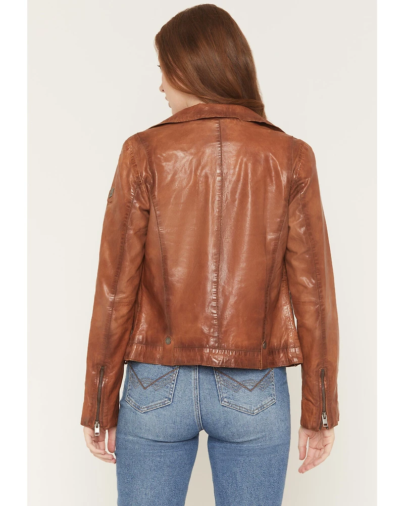 Mauritius Leather Women's Fayola Featherweight Moto Jacket
