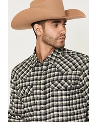 Cody James Men's Ozark Highlands Plaid Print Long Sleeve Snap Flannel Shirt